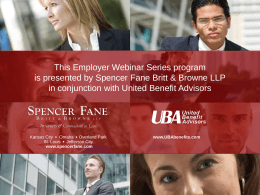 This Employer Webinar Series program is presented by