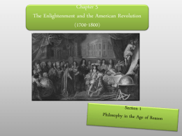 Chapter 5The Enlightenment and the American …