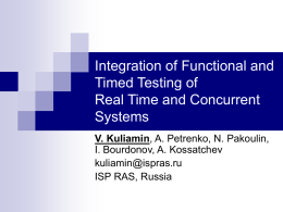 Integration of Functional and Timed Testing of Real Time