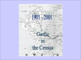 1901-2001 Gaelic in the Census
