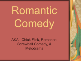 Romantic Comedy - University of Minnesota Twin Cities