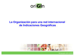 The Organization for an International Geographical