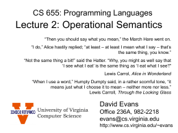 CS696 Talk - University of Virginia