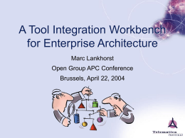 A Tool Integration Workbench for Enterprise Architecture