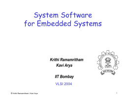 Real-Time embedded Systems