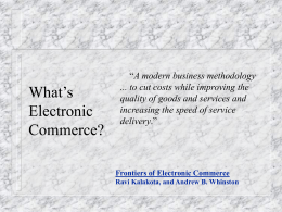 E-Commerce - Philadelphia University