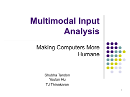 Multimodal Interfaces and Cognitive Science