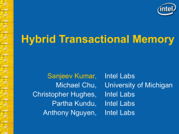 Hybrid Transactional Memory