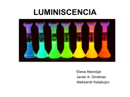 LUMINISCENCIA - Universidad de Alicante
