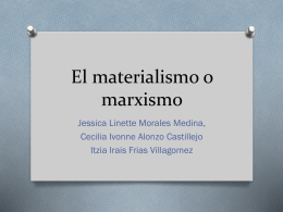 El materialismo o marxismo