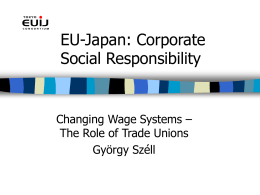 EU-Japan: Corporate Social Responsibility