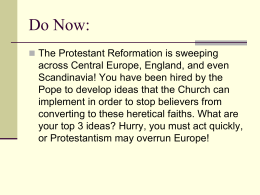 The Catholic Reformation