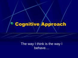 Cognitive Approach - Southwest High School