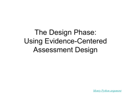 The Design Phase: Using Evidence