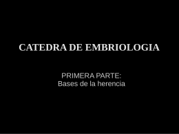 CATEDRA DE EMBRIOLOGIA