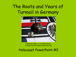 The Roots & Years of Turmoil in Germany