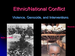 Ethnic/National Conflict - University of Texas at El Paso