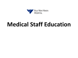 Medical Staff Education