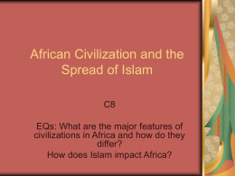 African Civilization and the Spread of Islam