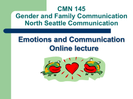 CMN 145 Gender and Family Communication North …