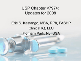 Introduction to USP 797