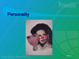 PERSONALITY - MR. CARODDO's EDUCATION WEBSITE