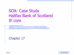 SOA: Case Study Halifax Bank of Scotland IF.com