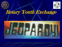 PRETRIP JEOPARDY! - North American Youth Exchange …