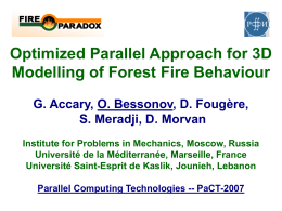 WP 2.2 - 3D-modelling: Parallelization of FIRESTAR 3D code