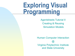 Exploring Visual Programming