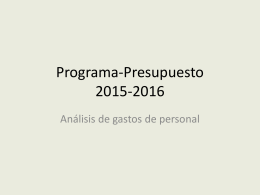 Programa-Presupuesto 2015-2016