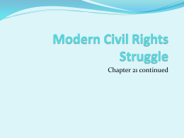 Modern Civil Rights Struggle - Lower Dauphin School District