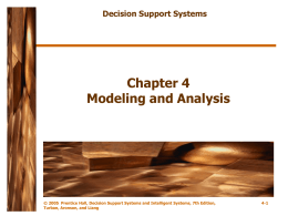 Chapter 4 Modeling and Analysis