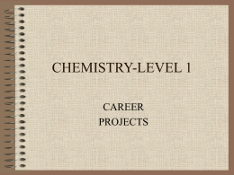 CHEMISTRY-LEVEL 1