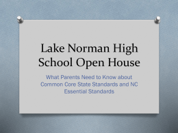 Lake Norman High School Open House - Iredell