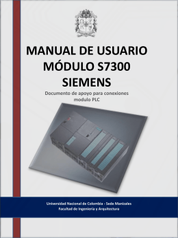 MANUAL DE USUARIO MODULO S7300 SIEMENS …