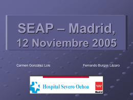 SEAP – Madrid, 12 Noviembre 2005