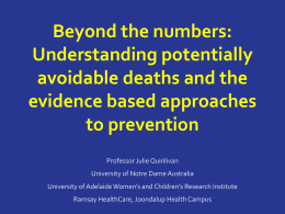 Beyond the numbers: Understanding potentially avoidable