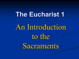 The Eucharist 1 - St. John in the Wilderness Adult