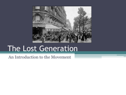 The Lost Generation - Amherst County High School