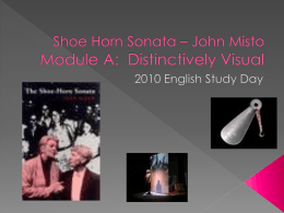 Shoe Horn Sonata Module A: Distinctively Visual