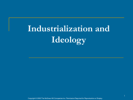 Industrialization and Ideology