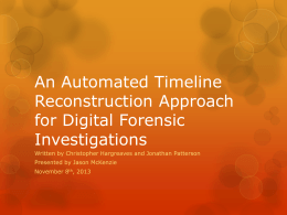 An Automated Timeline Reconstruction Approach for …