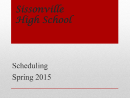 Sissonville High School - Kanawha County Schools