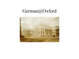 German@Oxford