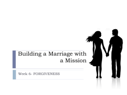 Building a Marriage with a Mission