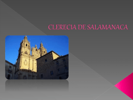 CLERECIA DE SALAMANACA