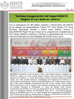 Diapositiva 1 - ISSSTE Delegacion Jalisco