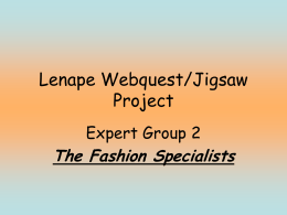 Lenape Jigsaw Project - Swedesboro