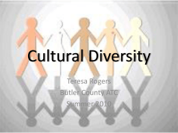 Cultural Diversity - SchoolWorld an Edline Solution